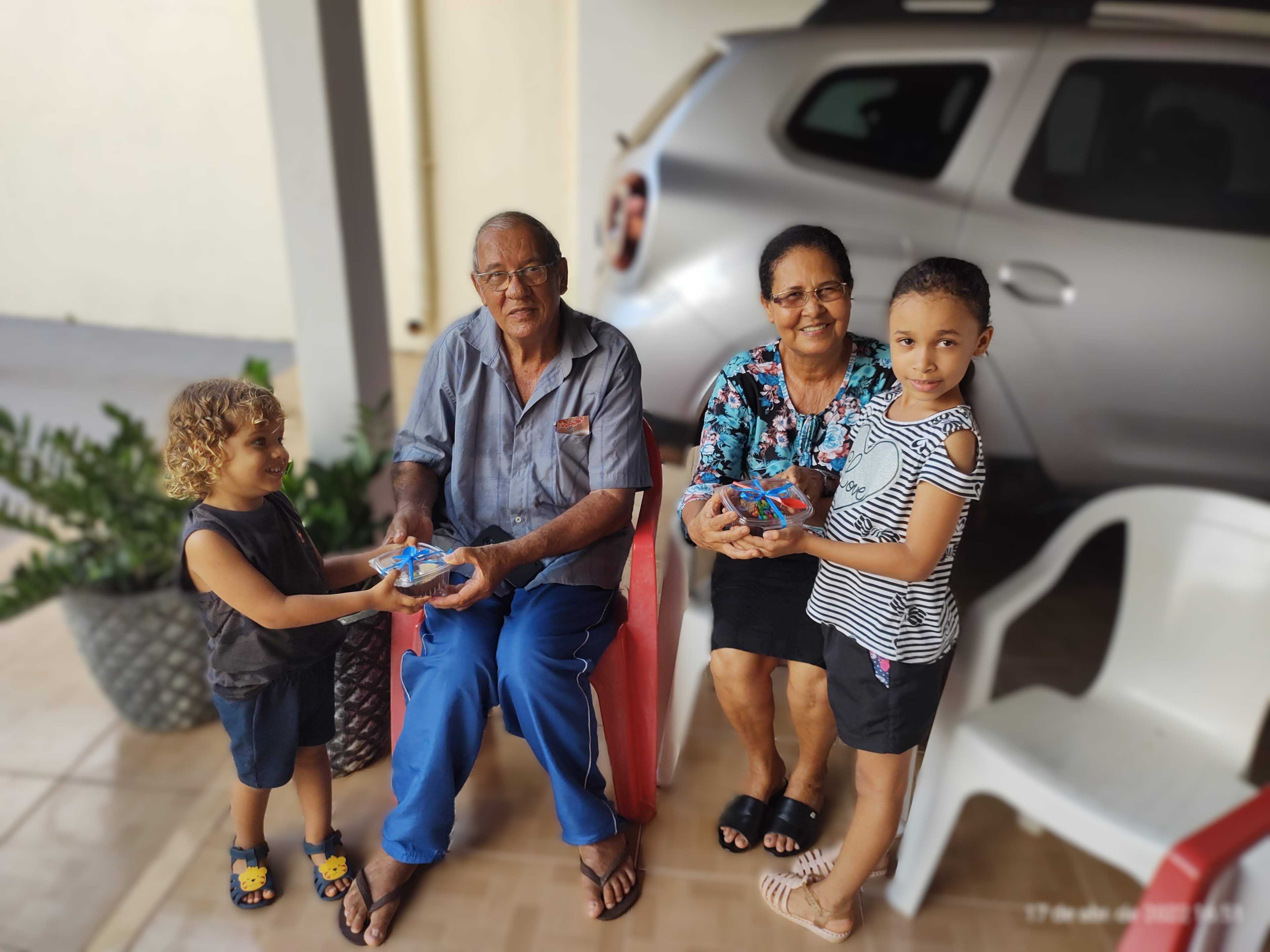 Robson Rosa com sua família